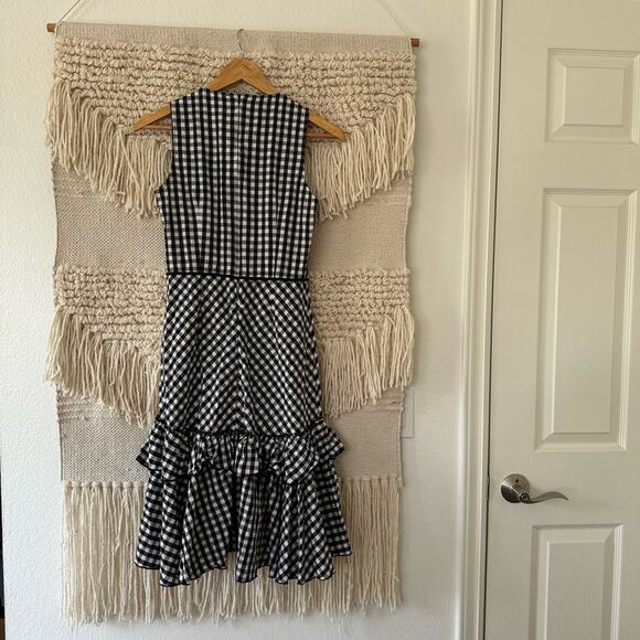 TOME Gingham Ruffle Hem Dress - Picture 10 of 10